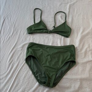 Andie Olive Swimwear Set Never Worn